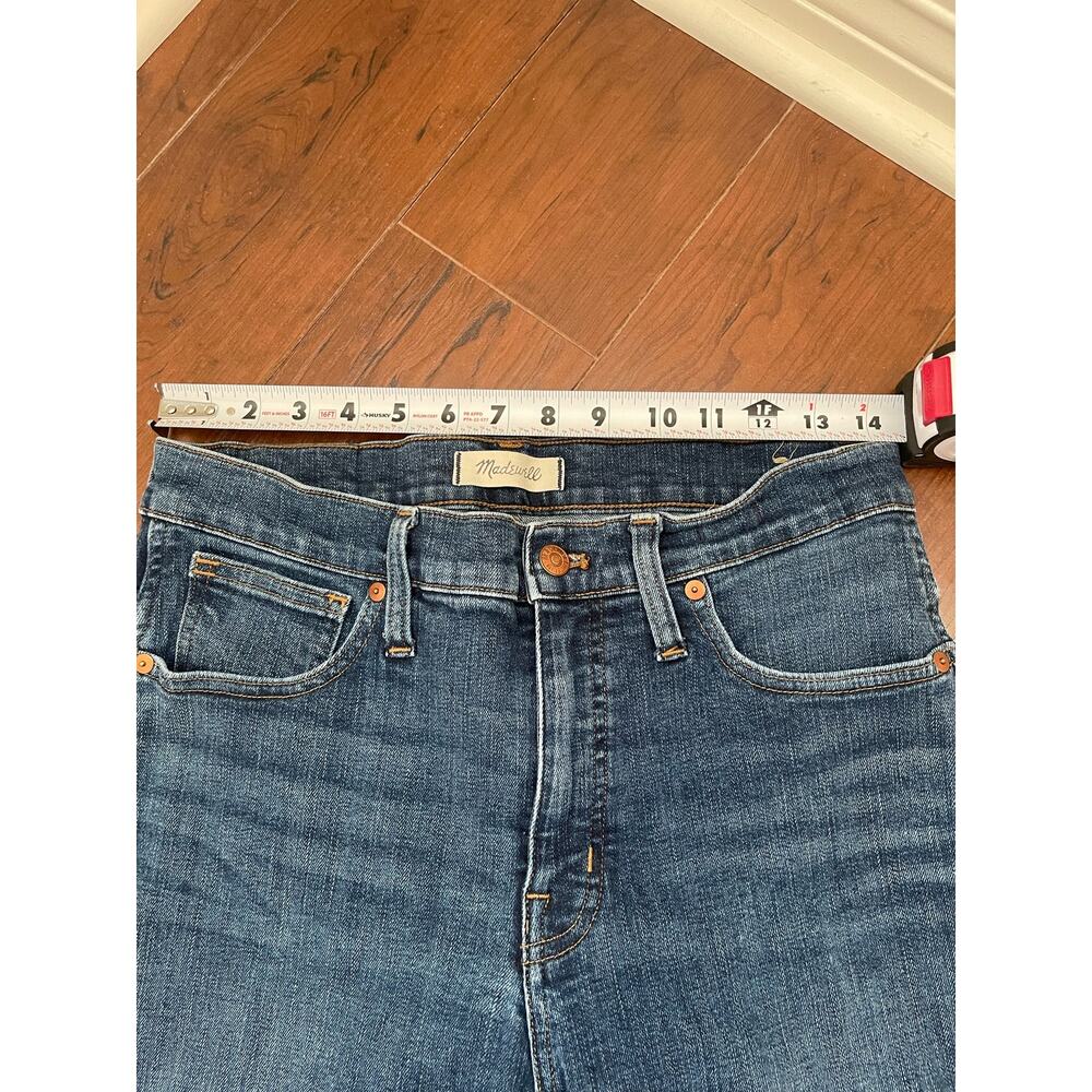Madewell Slim Straight Hammond Blue High Rise Jeans Denim Women’s Size 30 - Picture 10 of 13
